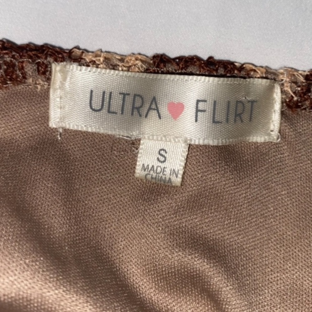 Ultra Flirt Chevron Patterned Knitted Cami Mini Dress - Picture 5 of 14